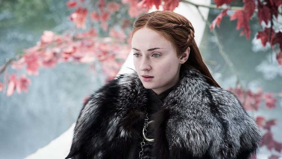 Sansa Stark is a fictional character created by American author George R. R. Martin. She is a prominent character in Martin's award-winning A Song of Ice and Fire series.Introduced in 1996's A Game of Thrones, Sansa is the eldest daughter and second child of Lord Eddard Stark and his wife Lady Catelyn Stark. She subsequently appeared in the following three novels, A Clash of Kings (1998), A Storm of Swords (2000) and A Feast for Crows (2005). While absent from the fifth novel A Dance with Dragons as the books are separated geographically, Sansa is confirmed to return in the forthcoming next book in the series, The Winds of Winter.[1]https://en.wikipedia.org/wiki/Sansa_Stark